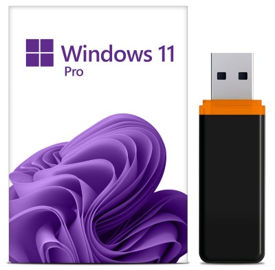 Windows 11 Pro Aktivierungsschlüssel für 64 Bit inkl. USB 3.0 Stick bootfähig