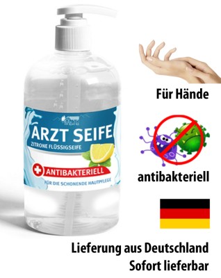 Arzt Seife Zitrone Flüssigseife - Antibakteriell - 300ml