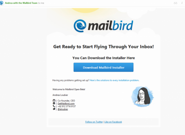 mailbird sort mail by received date