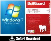 Windows 7 Professional (1 PC) + Bullguard Internet Security (2 User/1Jahr)  ESD