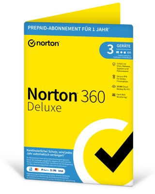 Norton 360 Deluxe 3 Geräte 1 Jahr 2023 - PKC