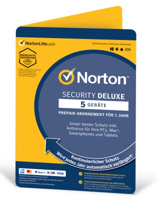 Norton Security Deluxe 5 Geräte 1 Jahr 2022 - PKC